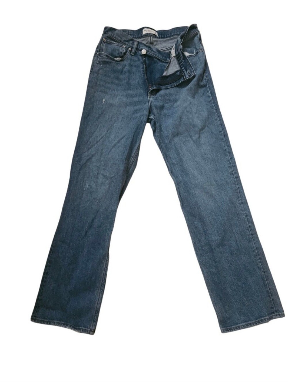 Abercrombie Fitch 90s Straight Ultra High Rise Crossover Waist Jeans 30|10r